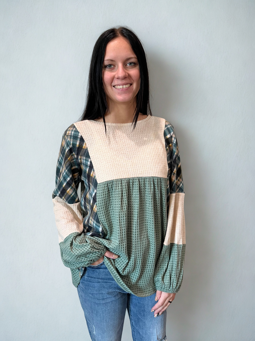 Bethany Waffle Knit Top